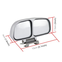 Load image into Gallery viewer, Right Side Rear View Blind Spot Mirror Universal adjustable Wide Angle Auxiliary Mirror, 3R-028R(Black), 3R-028R