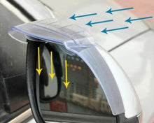 Load image into Gallery viewer, 2 PCS Flexible Shielding Rain Board Rain Eyebrow with Wind Guide Apparatus for Car Rearview Mirrors, Flexible Shielding Rain Board