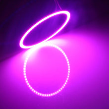 Load image into Gallery viewer, 80mm 5W 180LM Angel Eyes Circles Car Headlight COB LED Lights for Vehicles, DC 12-24V, 80mm Pink Light, 80mm Green Light, 80mm Red Light