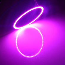 Load image into Gallery viewer, 80mm 5W 180LM Angel Eyes Circles Car Headlight COB LED Lights for Vehicles, DC 12-24V, 80mm Pink Light, 80mm Green Light, 80mm Red Light