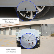 Load image into Gallery viewer, PEVA Anti-Dust Waterproof Sunproof Sedan Car Cover with Warning Strips, Fits Cars up to 4.1m(160 inch) in Length, 160inch (S)