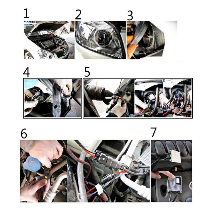 DC12V 35W HB4/9006 HID Xenon Light Single Beam Super Vision Waterproof Head Lamp, Color Temperature: 6000K, Pack of 2, 9006