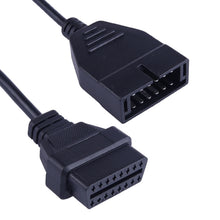 Load image into Gallery viewer, 12 Pin to 16 Pin OBDII Diagnostic Cable for General Motors, Full Length: 19cm, For General Motors