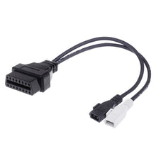 Load image into Gallery viewer, 2 x 2 Pin to 16 Pin OBDII Diagnostic Cable for Audi, 2 x 2 Pin to 16 Pin