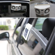Load image into Gallery viewer, 2W Solar Powered Car Auto Air Vent Cool Fan Cooler Ventilation System Radiator, with Temperature Display, 2W Solar Powered Fan