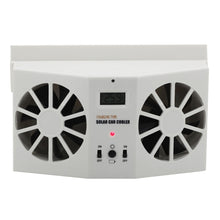 Load image into Gallery viewer, 2W Solar Powered Car Auto Air Vent Cool Fan Cooler Ventilation System Radiator, with Temperature Display, 2W Solar Powered Fan