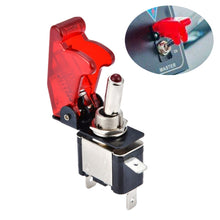 Load image into Gallery viewer, Flip Cover Nitrous Arming Switch with Green LED Indicator , Green
