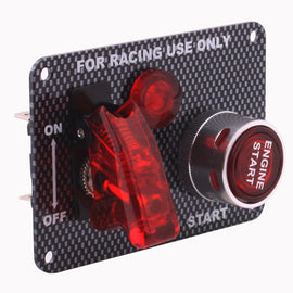 Carbon Fiber Flip-up Start Ignition Switch Panel and Accessories for Racing Sport , Carbon Fiber