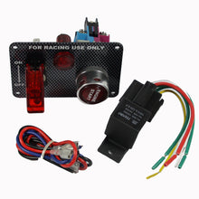 Load image into Gallery viewer, Carbon Fiber Flip-up Start Ignition Switch Panel and Accessories for Racing Sport , Carbon Fiber