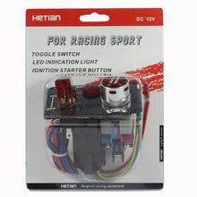 Load image into Gallery viewer, Carbon Fiber Flip-up Start Ignition Switch Panel and Accessories for Racing Sport , Carbon Fiber