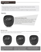 Load image into Gallery viewer, A1 2.0 inch Car GPS HUD Head Up Display Vehicle-mounted Security System, Support Speed &amp; Real Time &amp; Altitude &amp; Over Speed Alarm &amp; Compass &amp; MPH &amp; Auto Sleeping &amp; KM &amp; Satellite Signal, A1