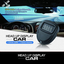 Load image into Gallery viewer, A1 2.0 inch Car GPS HUD Head Up Display Vehicle-mounted Security System, Support Speed &amp; Real Time &amp; Altitude &amp; Over Speed Alarm &amp; Compass &amp; MPH &amp; Auto Sleeping &amp; KM &amp; Satellite Signal, A1