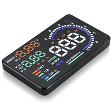 Load image into Gallery viewer, A8 5.5 inch Car OBDII HUD Warning System Vehicle-mounted Head Up Display Projector with LED, Support Fuel Consumption &amp; Over Speed Alarm &amp; Water Temperature &amp; Fault Diagnosis, A8
