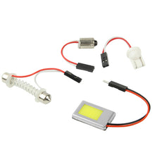 Load image into Gallery viewer, 5W White Light LED Car Interior Lamp with T10 Dome + BA9S Festoon Adapter, 5W