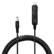 Load image into Gallery viewer, 2A 5.5 x 2.1mm DC Power Supply Adapter Plug Coiled Cable Car Charger, Length: 40-140cm, 5.5 x 2.1mm