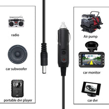Load image into Gallery viewer, 2A 5.5 x 2.1mm DC Power Supply Adapter Plug Coiled Cable Car Charger, Length: 40-140cm, 5.5 x 2.1mm