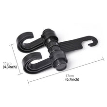Load image into Gallery viewer, KANEED Car Vehicle Multi-functional Seat Headrest Bag Hanger Hook Holder Seat Headrest Hanger Hanging Holder Double Hooks, Car Double Hooks, UK Stock Double Hooks, US Stock Double Hooks