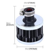 Load image into Gallery viewer, MZ 50mm Universal Mushroom Head Style Air Filter for Car, HKS 5cm (Black), MZ 5cm(Blue), MZ 5cm(Red), MZ 5cm(Silver)