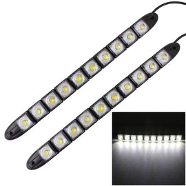 2 PCS  5W 10 LED SMD 5050 Flexible Snake LED Car Daytime Running Lights, DC 12V, 5W