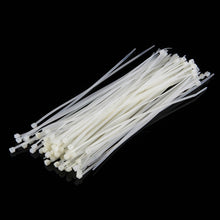 Load image into Gallery viewer, 500 PCS 3 x 150mm Self-Locking Nylon Cable Wire Zip Ties, 3mm x 150mm Black, 3mm x 150mm White