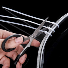 Load image into Gallery viewer, 1000pcs Self-Locking Nylon Cable Wire Zip Ties(Size: 3 x 100mm), 1000 PCS 3 x 100mm