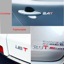 Load image into Gallery viewer, 3D Universal Decal Chromed Metal Car Emblem Badge Sticker Car Trailer Gas Displacement Identification, Size: 8.5x2.5 cm, 1.8T, 2.0T, 2.5T, 2.8T, 3.0T, 1.6T