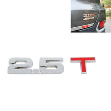 Load image into Gallery viewer, 3D Universal Decal Chromed Metal Car Emblem Badge Sticker Car Trailer Gas Displacement Identification, Size: 8.5x2.5 cm, 1.6T, 1.8T, 2.0T, 2.2T, 2.4T, 2.5T, 2.8T, 3.0T