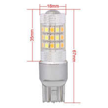 Load image into Gallery viewer, T20/7443 8W 420LM White + Yellow Light 42 LED 2835 SMD Car Brake Light Steering Light Bulb, DC 12V, T20