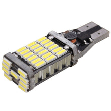 Load image into Gallery viewer, 2 PCS T15 W16W 9W 450LM White Light 45 LED 4014 SMD Car Brake Light Reverse Lamp Parking Light Bulb, DC 12V, T15