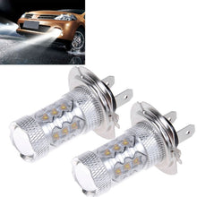 Load image into Gallery viewer, 2 PCS H7 800 Lumen 80W 16-3535-LEDs 6000K White Light Car LED Fog Light, DC 12-24V, H7 80W