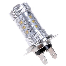 Load image into Gallery viewer, 2 PCS H7 800 Lumen 80W 16-3535-LEDs 6000K White Light Car LED Fog Light, DC 12-24V, H7 80W