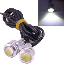 Load image into Gallery viewer, 2 PCS 2x 2W Waterproof Eagle Eye Light White LED Light for Vehicles, Cable Length: 60cm