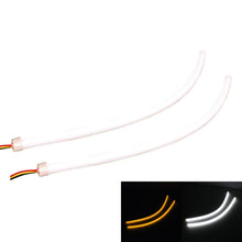 Load image into Gallery viewer, 2 PCS  4.5W 270LM 6500K 597-577nm White + Yellow Wired LED Tube Daytime Running Light DRL Steering Lamp, DC12V, Lamp Length:45cm, 4.5W 270LM