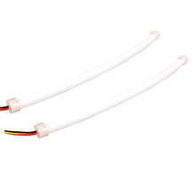 Load image into Gallery viewer, 2 PCS  4.5W 270LM 6500K 597-577nm White + Yellow Wired LED Tube Daytime Running Light DRL Steering Lamp, DC12V, Lamp Length:45cm, 4.5W 270LM