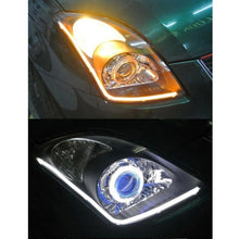 Load image into Gallery viewer, 2 PCS  4.5W 270LM 6500K 597-577nm White + Yellow Wired LED Tube Daytime Running Light DRL Steering Lamp, DC12V, Lamp Length:45cm, 4.5W 270LM
