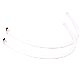 2 PCS  6W 360LM 6500K 597-577nm White + Yellow Wired LED Tube Daytime Running Light DRL Steering Lamp, DC12V, Lamp Length:60cm, 6W 360LM