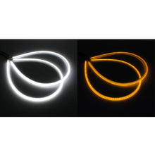 Load image into Gallery viewer, 2 PCS  6W 360LM 6500K 597-577nm White + Yellow Wired LED Tube Daytime Running Light DRL Steering Lamp, DC12V, Lamp Length:60cm, 6W 360LM