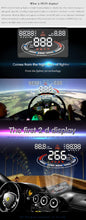 Load image into Gallery viewer, E300 5.5 inch Car OBDII / EUOBD HUD Vehicle-mounted Head Up Display Security System, Support Speed &amp; Fuel Consumption, Overspeed Alarm,  Fuel Consumption, Water Temperature, etc., E300