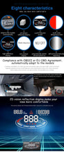 Load image into Gallery viewer, E300 5.5 inch Car OBDII / EUOBD HUD Vehicle-mounted Head Up Display Security System, Support Speed &amp; Fuel Consumption, Overspeed Alarm,  Fuel Consumption, Water Temperature, etc., E300