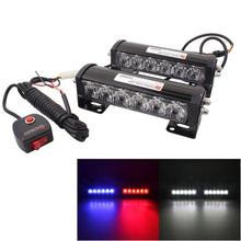 Load image into Gallery viewer, 2 PCS  6 inch 6 LED 2 x 18W Car Flash Warning Light Red + Blue Change White Waterproof Emergency Light, DC 12V, Light Red + Blue Change White