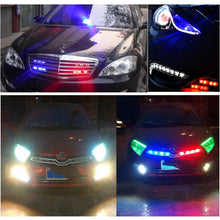 Load image into Gallery viewer, 2 PCS  6 inch 6 LED 2 x 18W Car Flash Warning Light Red + Blue Change White Waterproof Emergency Light, DC 12V, Light Red + Blue Change White