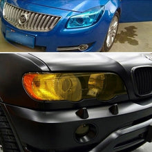 Load image into Gallery viewer, Protective Decoration Flash Point Car Light Membrane /Lamp Sticker, Size: 195cm x 30cm, Matte Black, Dark Blue, Grey Black, Dark Black, Baby Blue, Fluorescent Green, Pink, Crystal Green