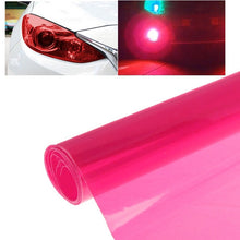 Load image into Gallery viewer, Protective Decoration Flash Point Car Light Membrane /Lamp Sticker, Size: 195cm x 30cm, Matte Black, Dark Blue, Grey Black, Dark Black, Baby Blue, Fluorescent Green, Pink, Crystal Green