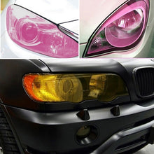 Load image into Gallery viewer, Protective Decoration Flash Point Car Light Membrane /Lamp Sticker, Size: 195cm x 30cm, Pink, Crystal Green, Matte Black, Dark Blue, Grey Black, Dark Black, Baby Blue, Fluorescent Green