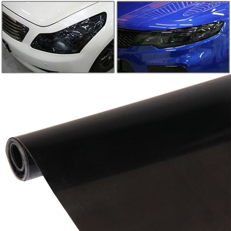 Protective Decoration Flash Point Car Light Membrane /Lamp Sticker, Size: 195cm x 30cm, Matte Black, Dark Blue, Grey Black, Dark Black, Baby Blue, Fluorescent Green, Pink, Crystal Green