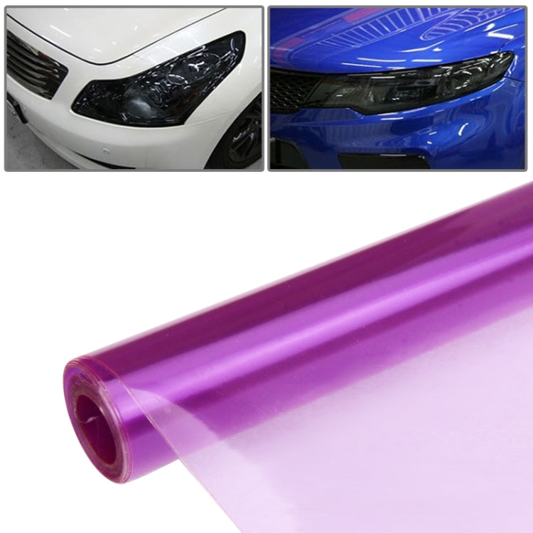 Protective Decoration Car Light Membrane /Lamp Sticker, Size: 100cm(L) x 40cm(W), Purple, Red