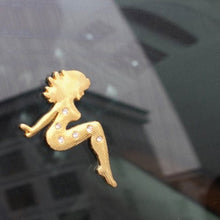 Load image into Gallery viewer, Beautiful Girl Diamond Metal Chrome Badges, Girl