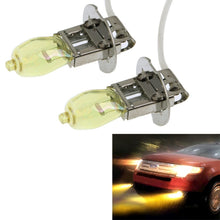 Load image into Gallery viewer, 2 X H3 HOD Halogen Bulbs 12V 100W 2400 LM 3500K Yellow Light Headlights, H3