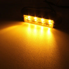 Load image into Gallery viewer, 12W 720LM 4-LED 18 Flash Patterns Car Strobe Emergency Warning Light Lamp, DC 12V, 4-LED Yellow Light, 4-LED White Light, 4-LED Blue Light, 4-LED White + Red Light, 4-LED White + Yellow Light, 4-LED Red + Blue