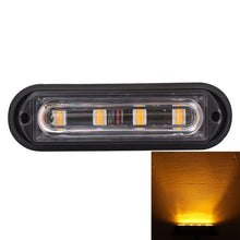 Load image into Gallery viewer, 12W 720LM 4-LED 18 Flash Patterns Car Strobe Emergency Warning Light Lamp, DC 12V, 4-LED Yellow Light, 4-LED White Light, 4-LED Blue Light, 4-LED White + Red Light, 4-LED White + Yellow Light, 4-LED Red + Blue